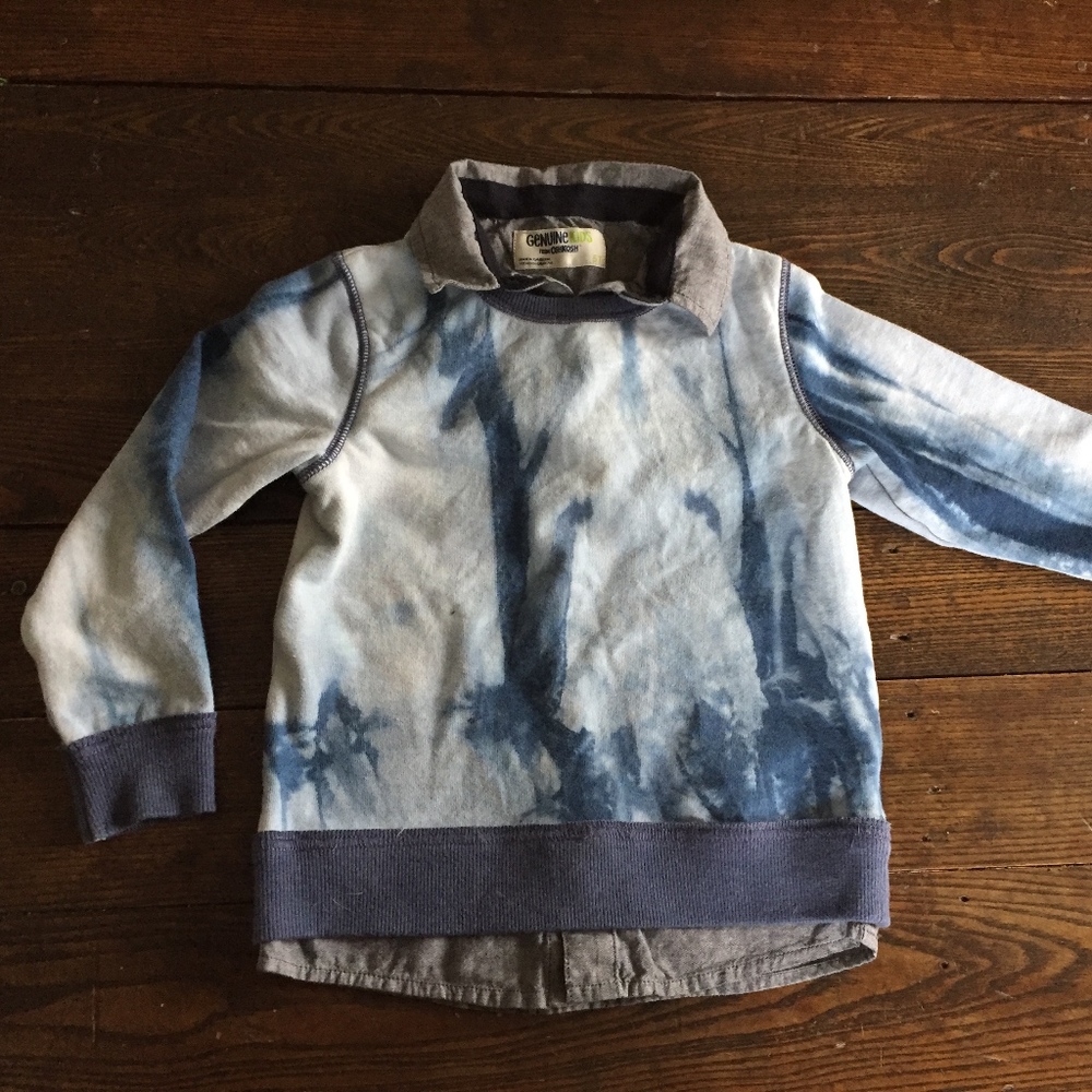 Tiedyed/acid wash boy's sweater 5T